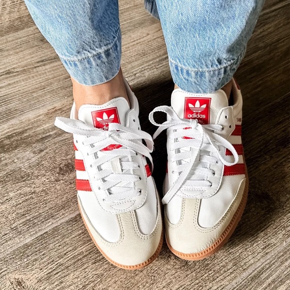 adidas Shoes - Adidas Samba Shoes in Solar Red